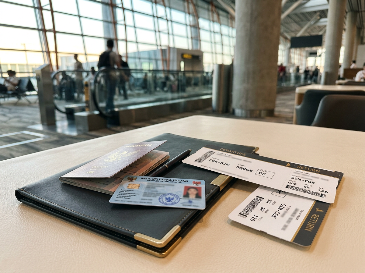Paspor dan dokumen KITAS untuk pengurusan Exit Re-Entry Permit