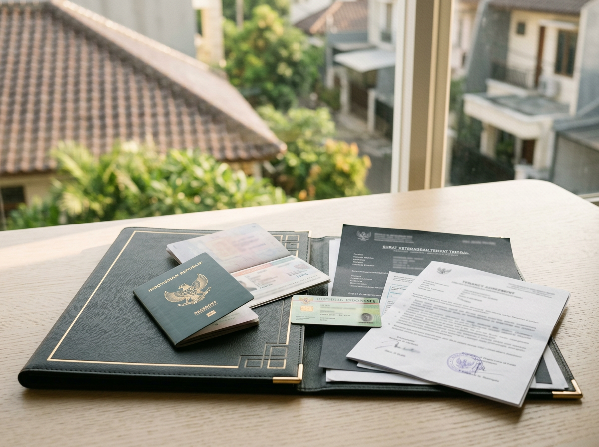 Paspor, KITAS, dan dokumen domisili untuk pengurusan SKTT